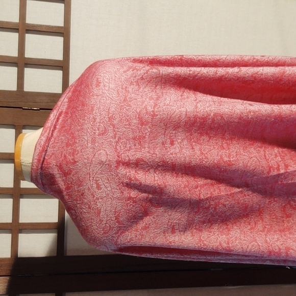 Pashmina Silk Blend Pink Subtle Paisley Scarf - Picture 2 of 8